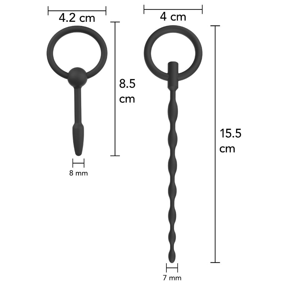 Kit d'initiation plugs urétraux en silicone — vue de dos