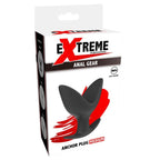 Boite Extreme Anal Gear de l Anchor Plug taille Medium, packaging rouge et noir presentant le plug deployable silicone sans anatomie.