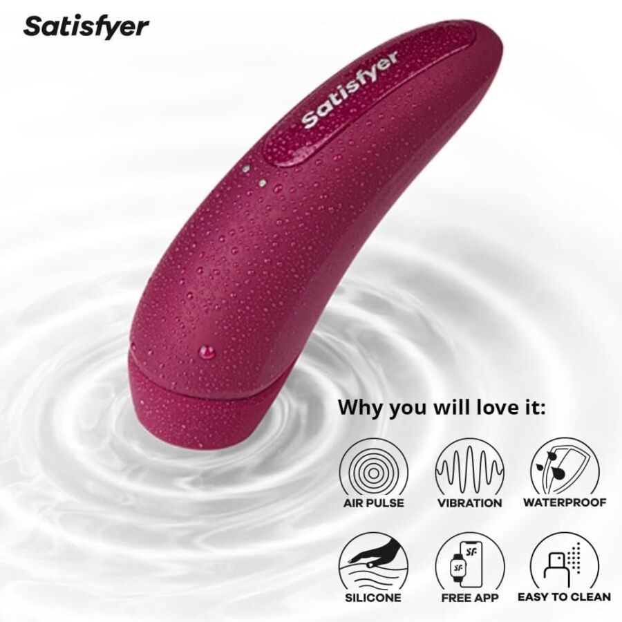 Stimulateur clitoridien Curvy ondes de pression et vibration — détail produit