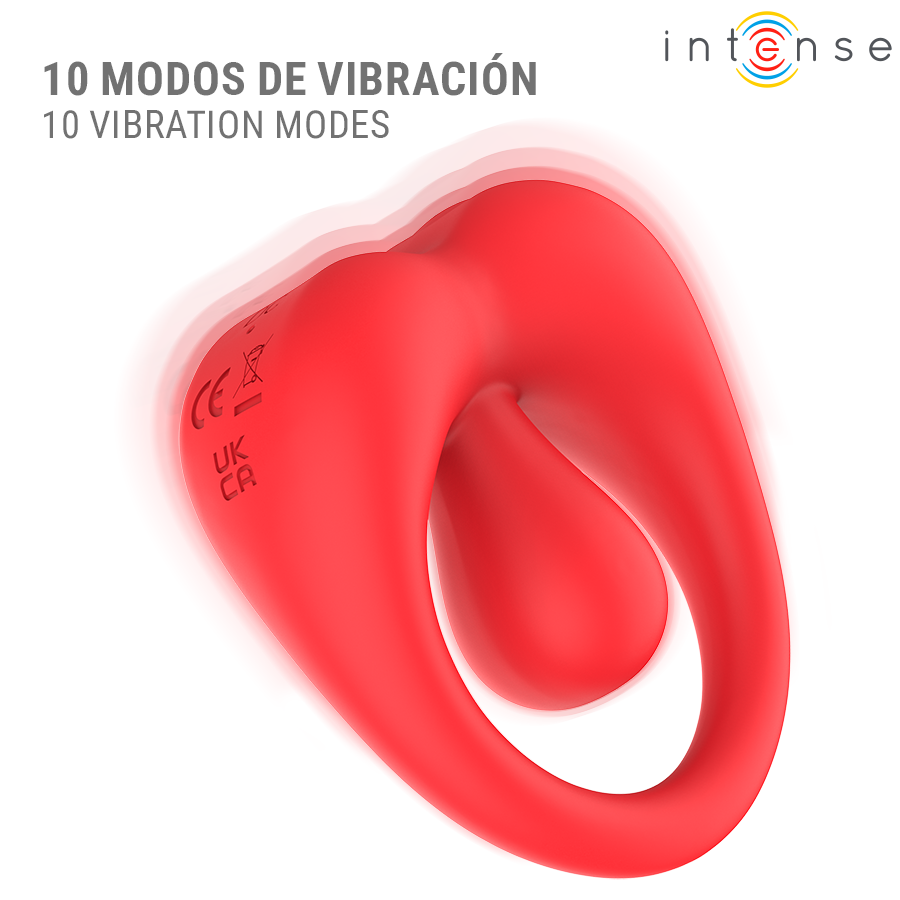 Anneau Russell rouge vu de trois quarts, mention 10 modes de vibration