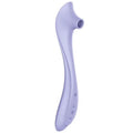 Stimulateur Easy Lover de Satisfyer en silicone lilas, vue de profil sur toute la longueur