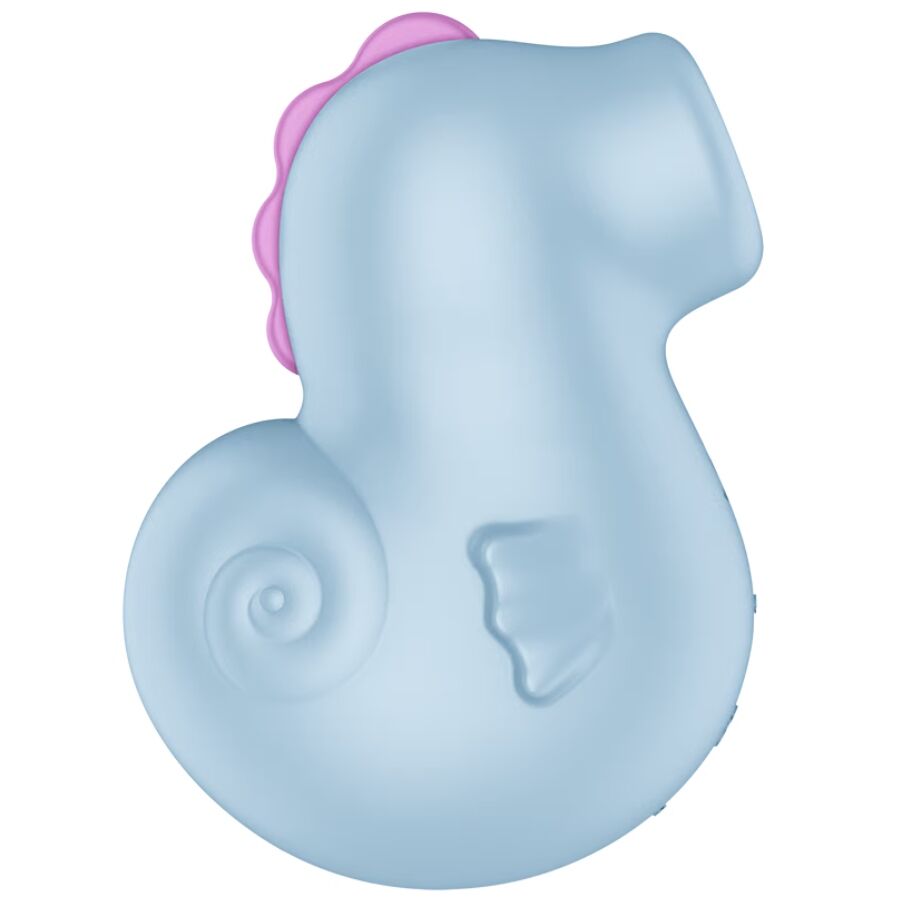Stimulateur Sea Pony vu de dos, silhouette complète avec queue enroulée