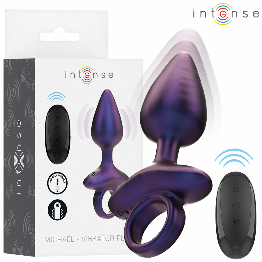 Plug anal vibrant en silicone avec télécommande — vue principale