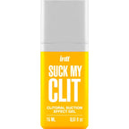 Suck My Clit gel effet succion mangue tropicale — flacon vu de trois quarts