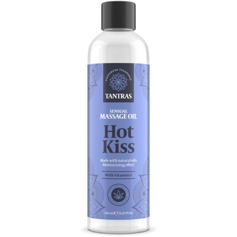 Huile de massage tantras love oil hot kiss 150 ml — vue principale