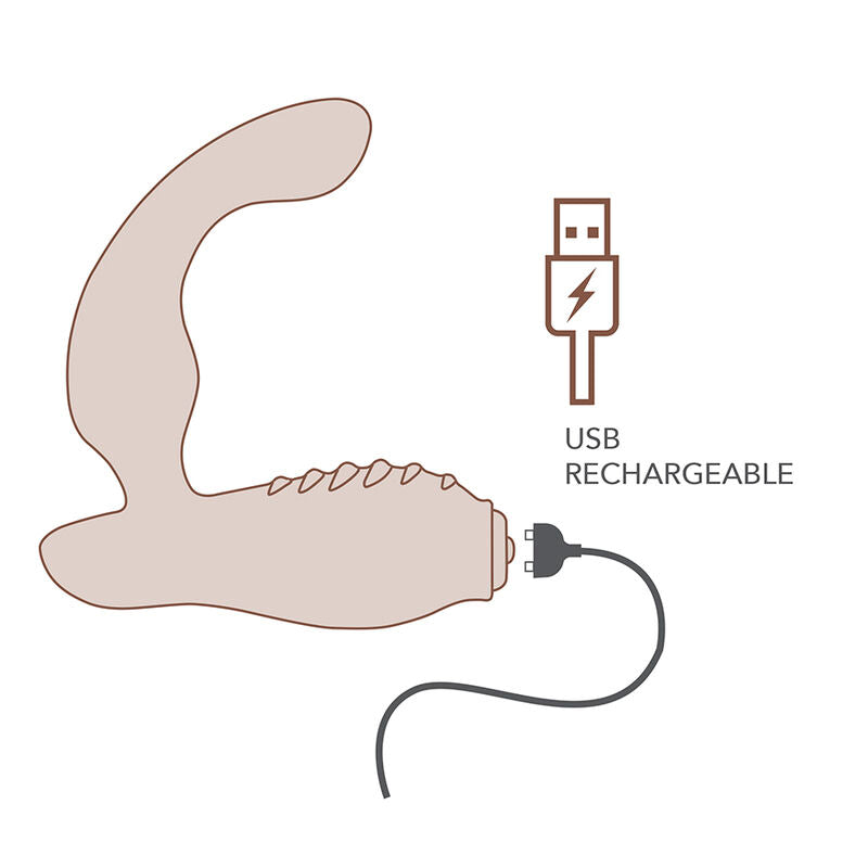 Schéma illustré du Nova Sovereign (silhouette en traits) accompagné du pictogramme USB rechargeable