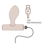 Schéma illustré du Nova Orbital (silhouette en traits) avec pictogramme USB rechargeable et éclair de charge