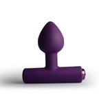 Plug vibrant Nova Astryx violet aubergine, vue de face sur fond blanc