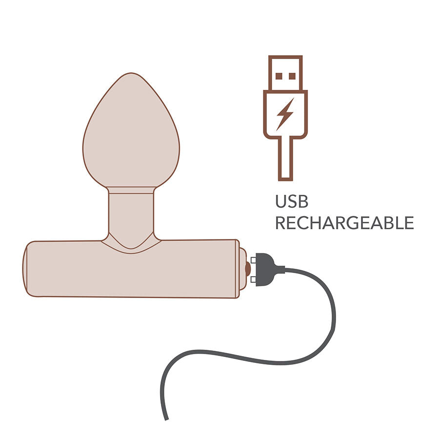 Illustration schématique du plug Nova Astryx rechargeable par câble USB, variante