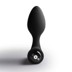 Plug vibrant Nova Solaris noir, vue de face avec voyant lumineux sur la base