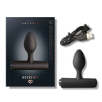 Boîte Nova Solaris Rocks Off noire, plug et câble USB présentés ensemble