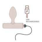 Illustration schématique du plug Nova Solaris rechargeable par câble USB, variante