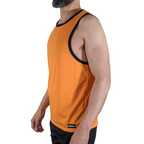 Débardeur de sport orange Macho CMV005, vue de profil
