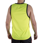 Débardeur de sport jaune fluo Macho CMV001, vue de dos