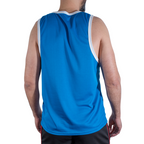 Débardeur de sport bleu Macho CMV002, vue de dos