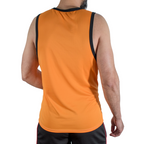 Débardeur de sport orange Macho CMV005, vue de dos