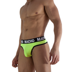 String jaune fluorescent Macho MTG001, vue de profil
