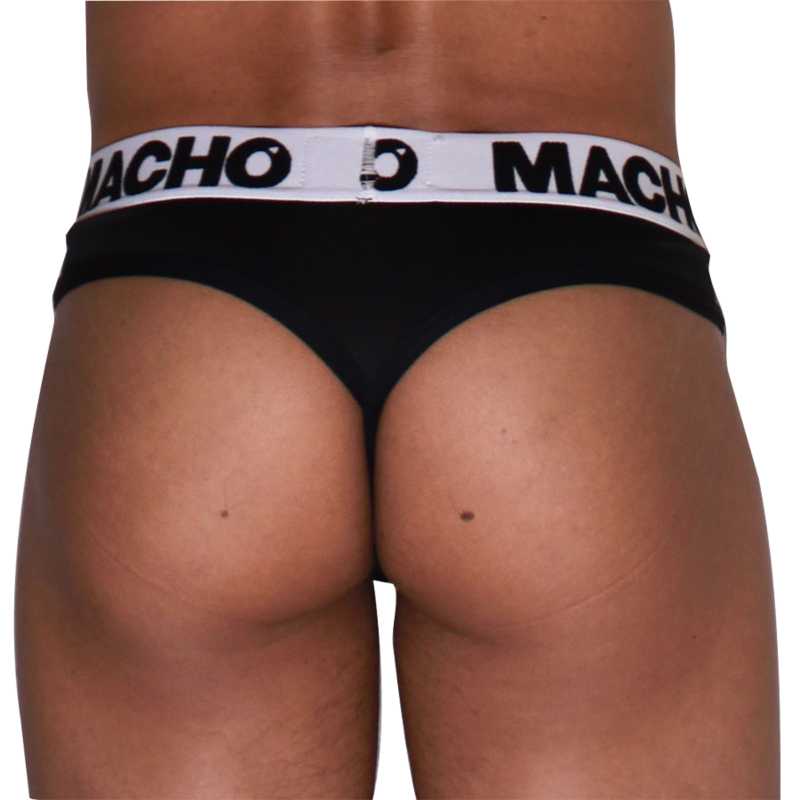 String noir Macho MTG002, vue de dos