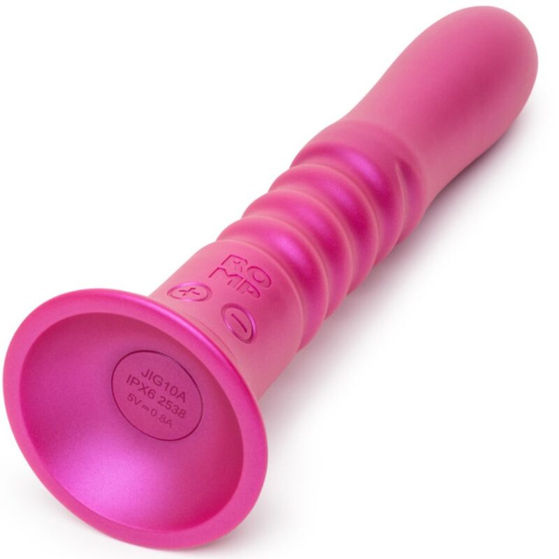 Vibromasseur à ventouse mouvements va-et-vient — vue de profil