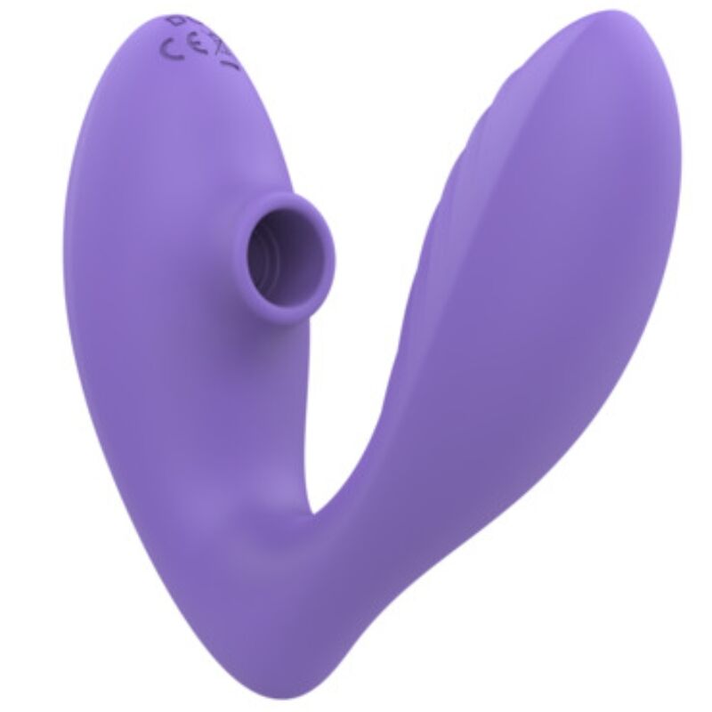 Stimulateur point G vibrant et succion clitoridienne Reverb — vue de profil