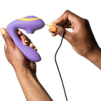 Stimulateur point G vibrant et succion clitoridienne Reverb — comparatif dimensionnel