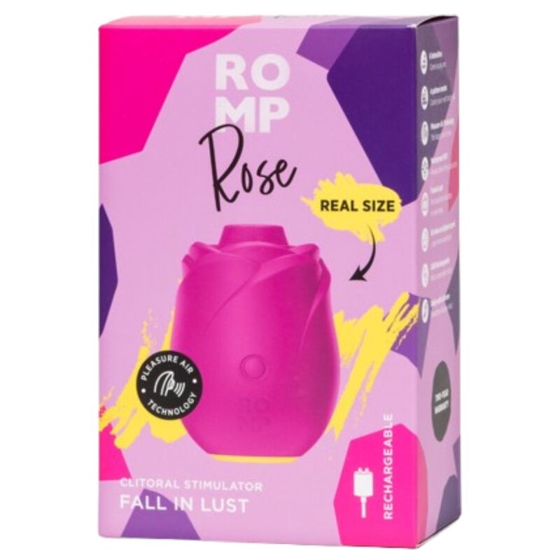 Stimulateur clitoridien par succion en forme de rose — finition matière