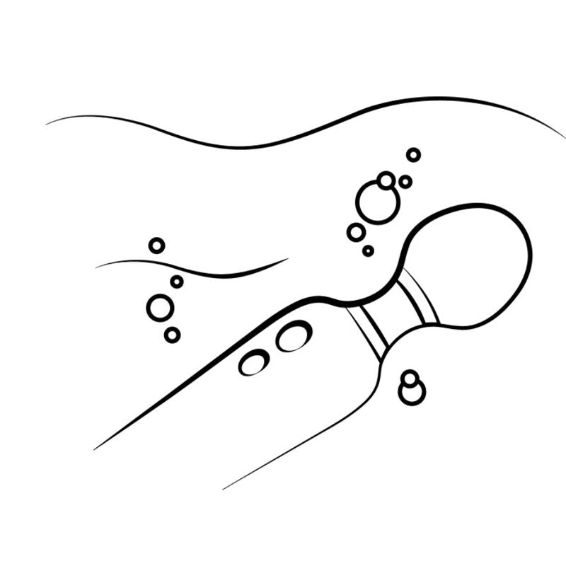 Wand vibrant silencieux 10 modes — détail base