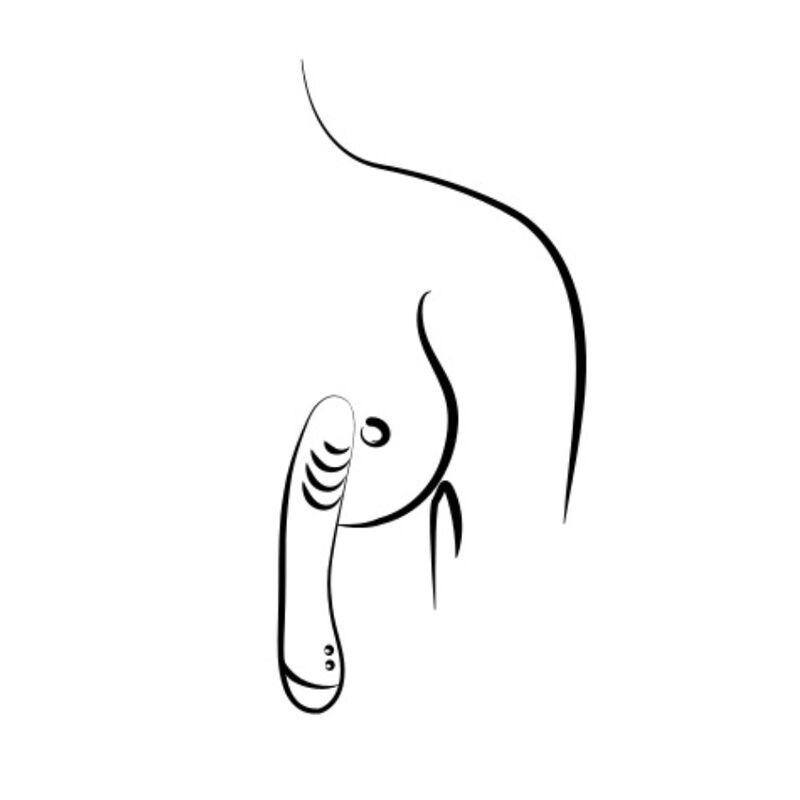 Vibromasseur point G tête incurvée — finition matière