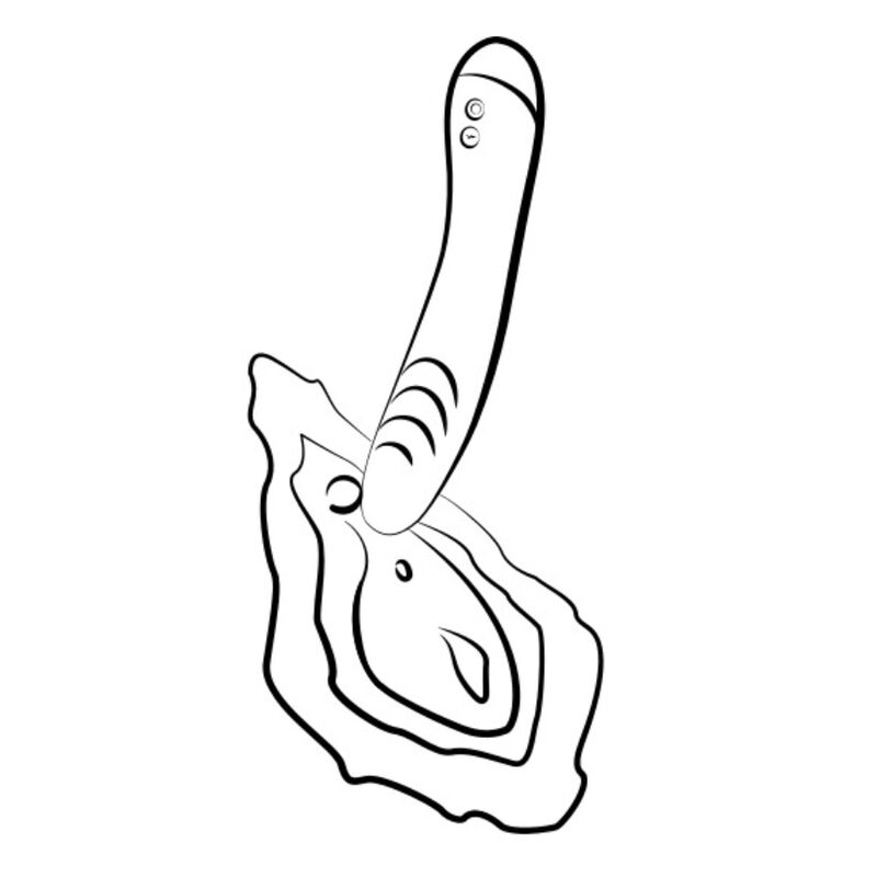 Vibromasseur point G tête incurvée — détail base