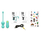 Contenu de la boîte ROMP Cello avec jouet, télécommande et câble USB, coffret Sortie en couple 3