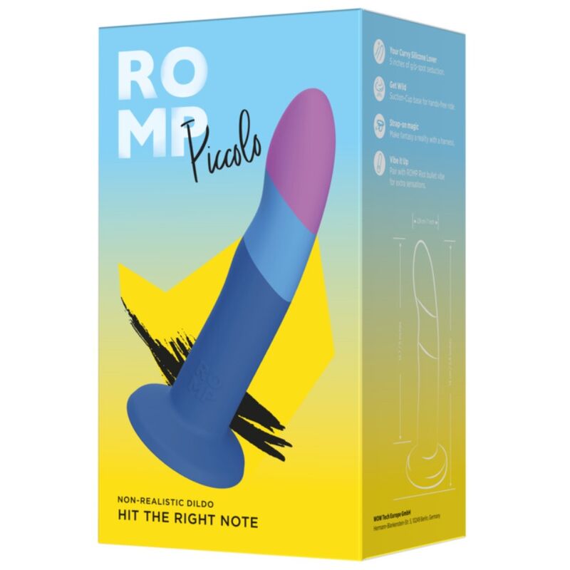 Gode en silicone à ventouse tricolore Piccolo — vue galerie 11