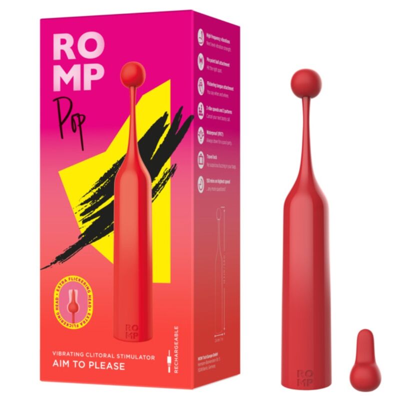 Stimulateur clitoridien haute fréquence Pop en silicone — angle alternatif