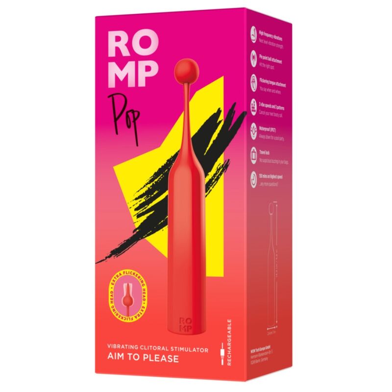 Stimulateur clitoridien haute fréquence Pop en silicone — détail design