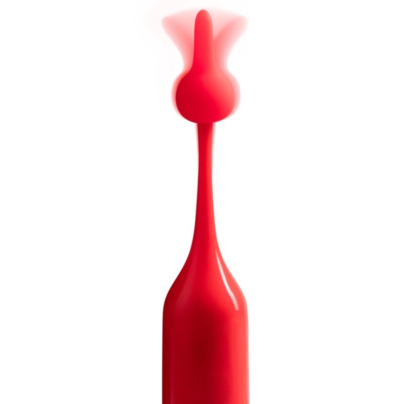 Stimulateur clitoridien haute fréquence Pop en silicone — vue de profil