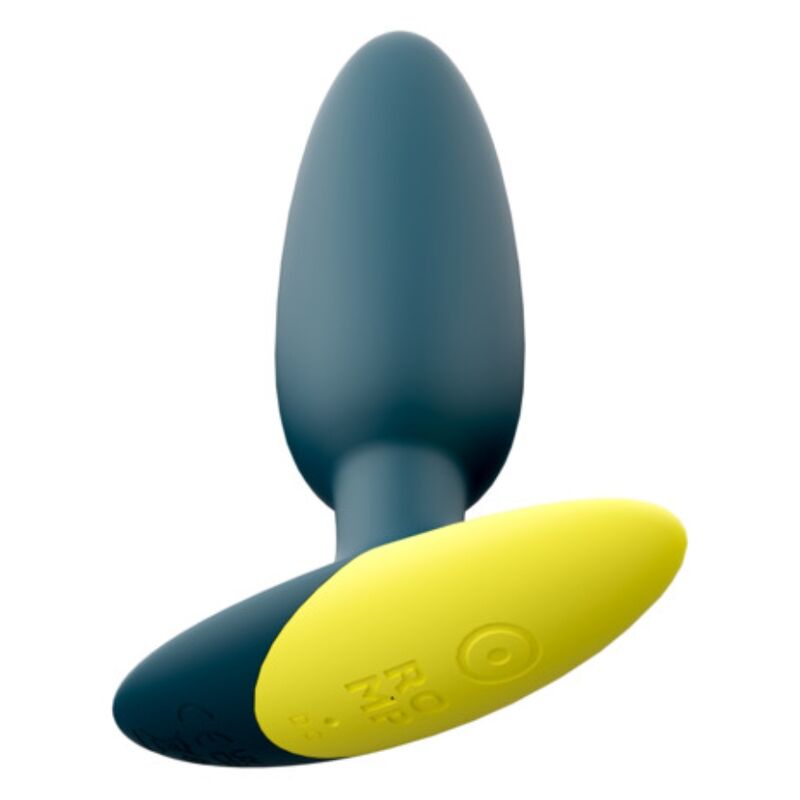 Plug anal vibrant en silicone doux — vue de profil