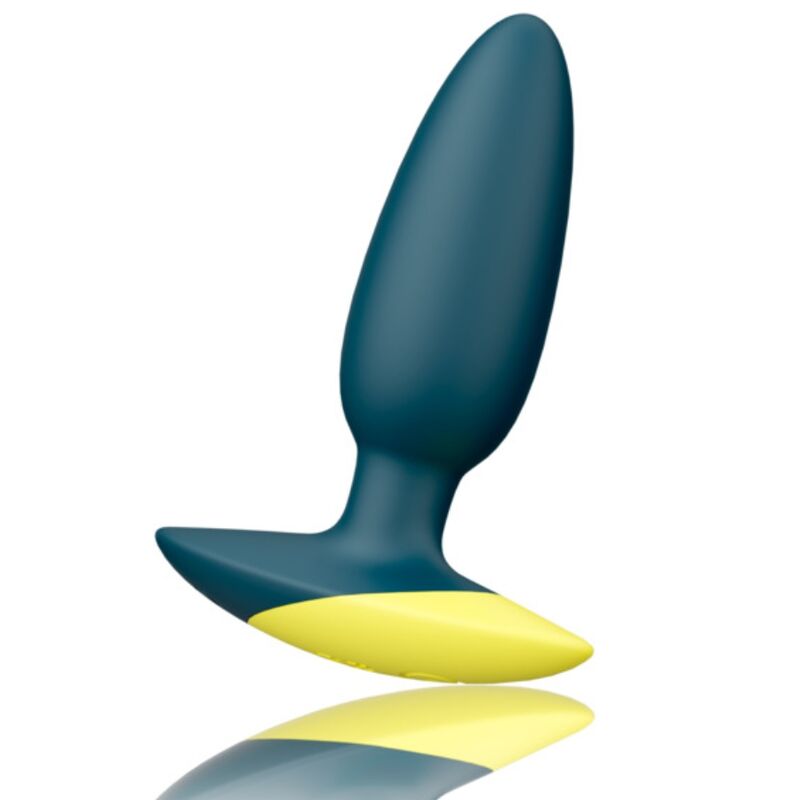 Plug anal vibrant en silicone doux — vue de dos