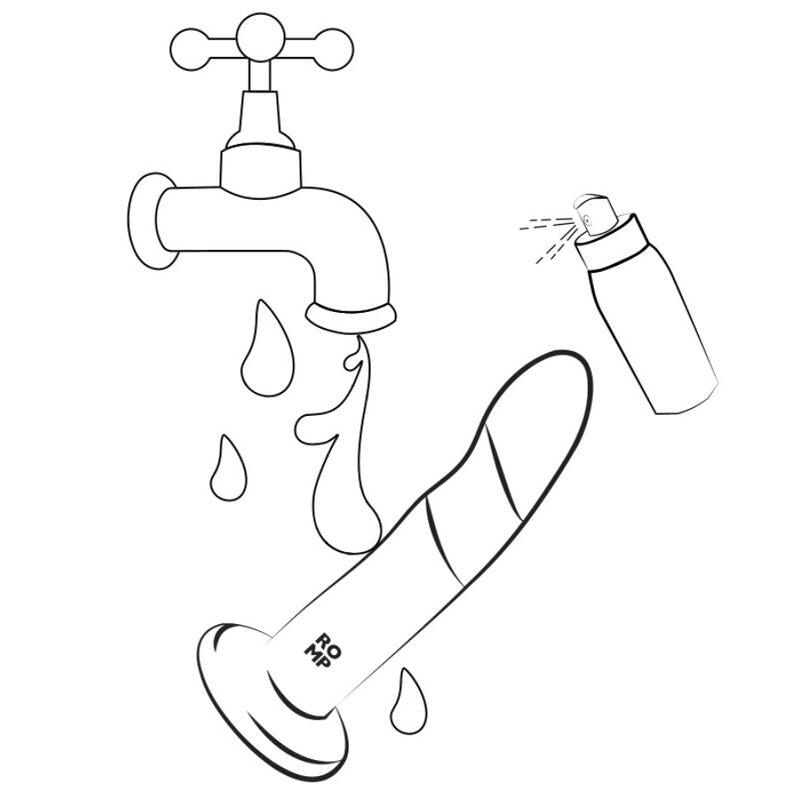 Gode ventouse en silicone tricolore — emballage produit