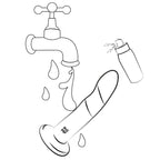 Gode ventouse en silicone tricolore — emballage produit