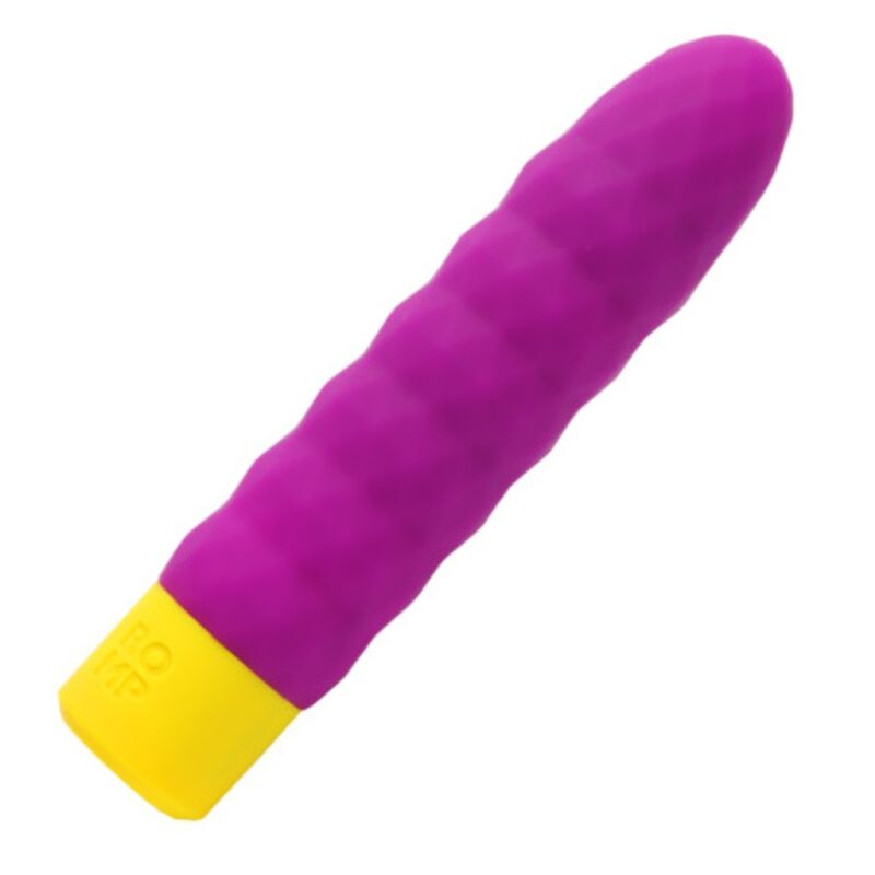 Mini vibromasseur balle nervuré — vue de profil