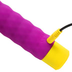 Mini vibromasseur balle nervuré — vue de dos