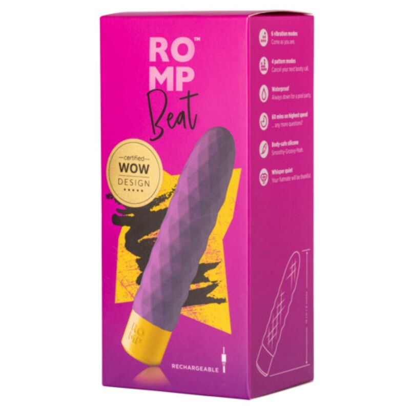 Mini vibromasseur balle nervuré — détail base