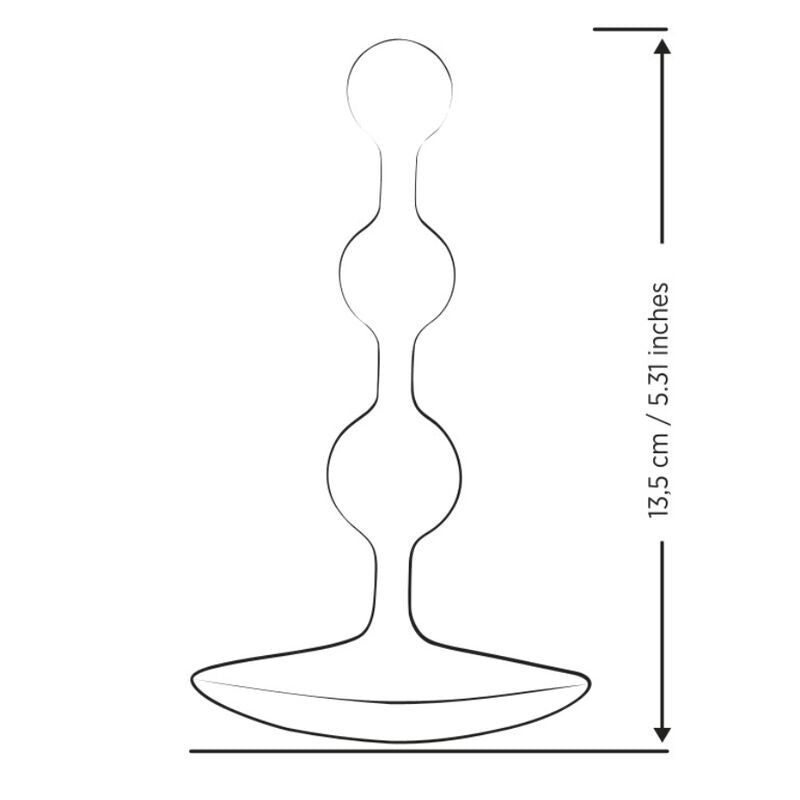 Chapelet anal en silicone flexible — emballage produit