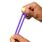 Trio d'anneaux péniens en silicone Remix — vue de dos