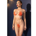 Ensemble bikini lingerie soutien-gorge et string strass — emballage produit