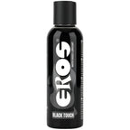 Flacon noir du lubrifiant Eros Black Touch à base d'eau, vu de face, 150 ml