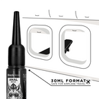 Applicateur de lubrifiant anal taille S — illustration de format compatible avec le transport en avion