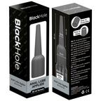 Applicateur de lubrifiant anal taille S — packaging recto-verso avec schéma des dimensions et notice multilingue