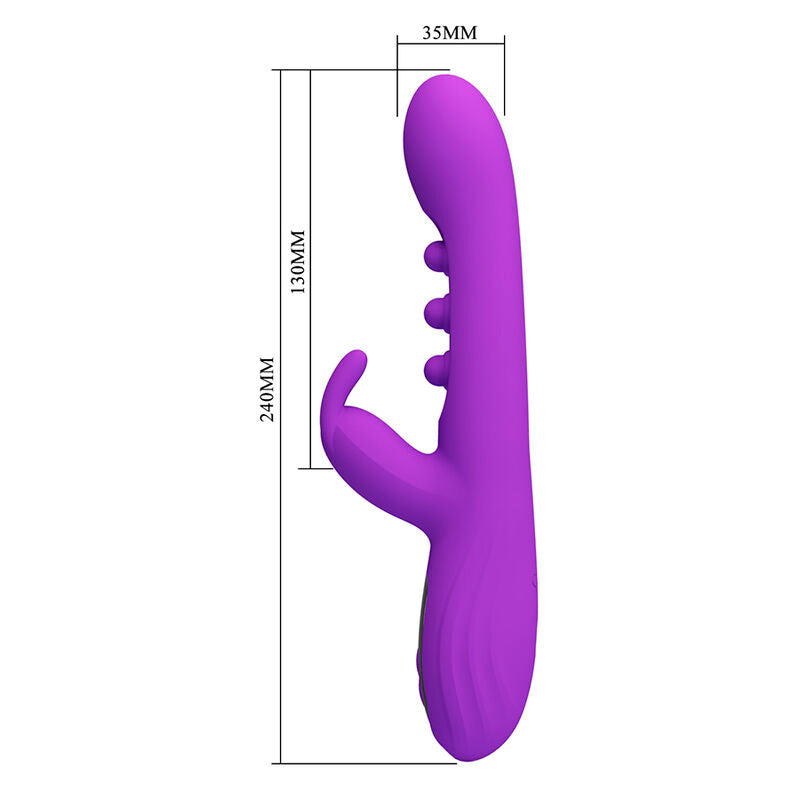 Schéma des dimensions du Sabien : 35 mm de diamètre, 130 mm de longueur insérable, 240 mm de longueur totale