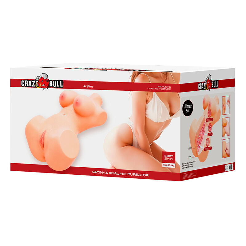 Emballage seul du Crazy Bull Aveline, mention Vagina & Anal Masturbator