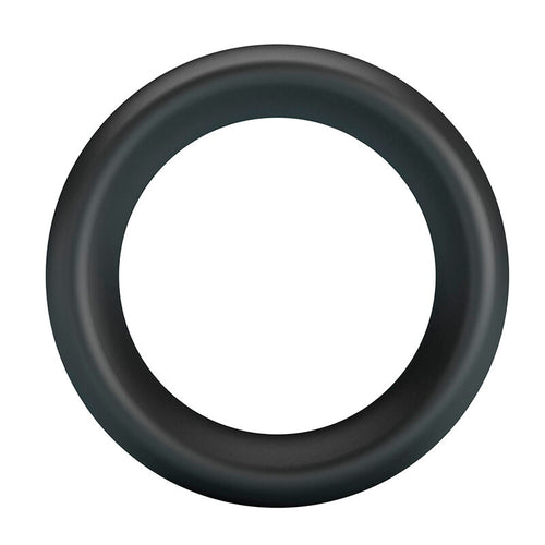Anneau pénien Elio noir vu de face, forme torique classique et régulière